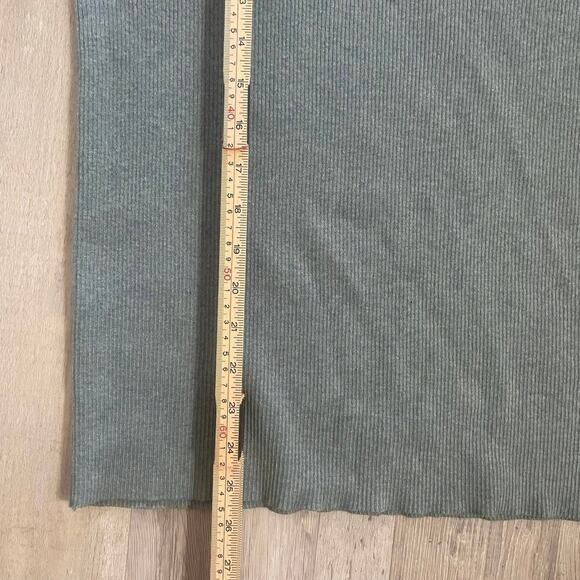 Lauren Ralph Lauren Faux Leather Trim Turtleneck Sweater XL Teal Heather/brown - Picture 9 of 11